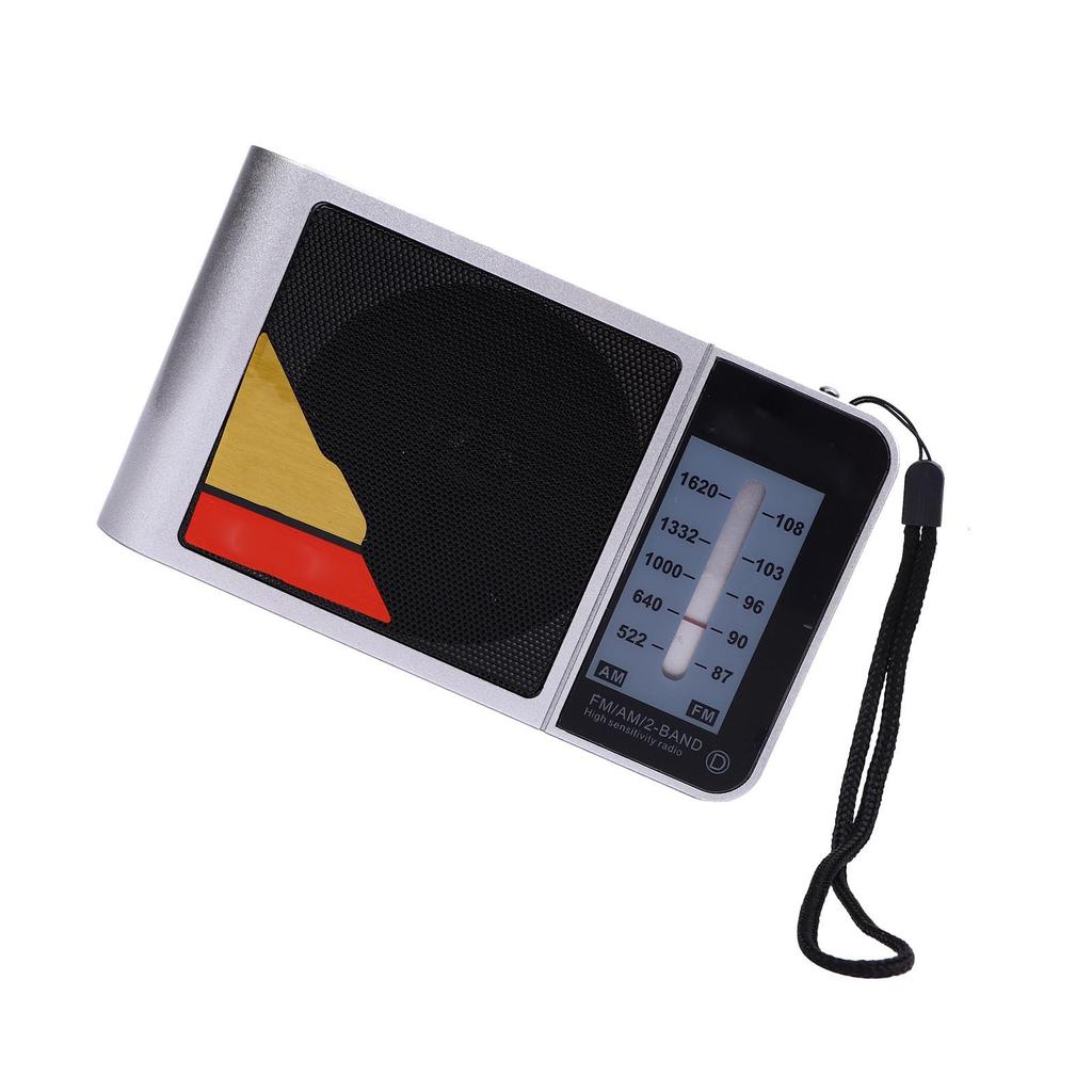 Portable AM FM Radio for Elderly HiFi 2 Band USB Battery Operated Portable Semiconductor Radio for Home Outdoor