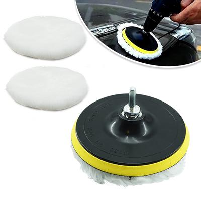 6PCS 3/4/5/6/7 Inch Polishing Kit Polishing Pad Car Waxing Sponge Disk Wool Wheel Auto Paint Care Polisher Pads Car Gadget