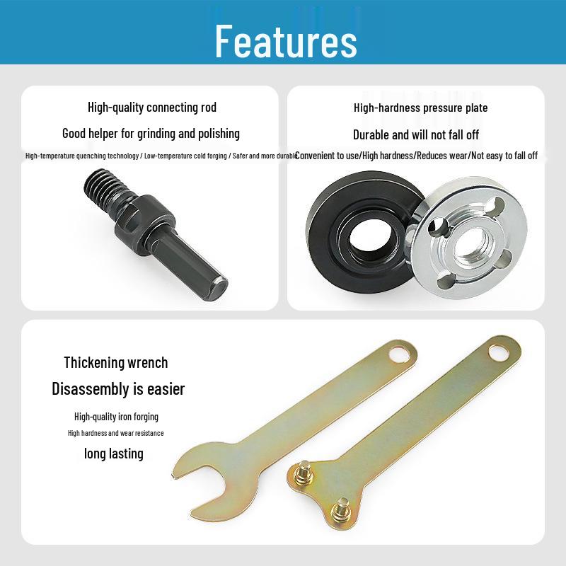 Cordless Drill Angle Grinder Attachment: Multifunctional Conversion Rod Set for Cutting and Polishing