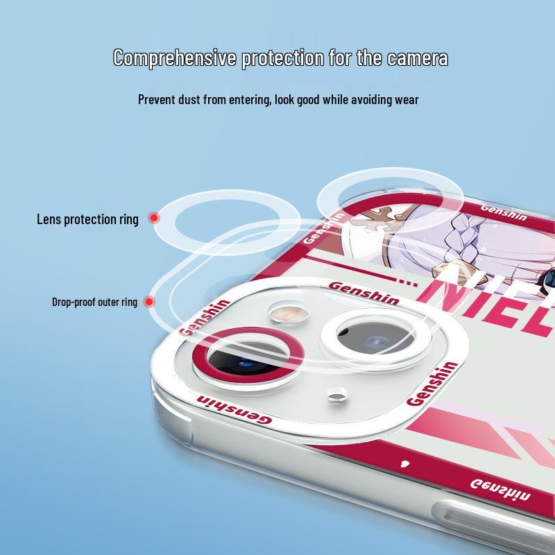 Genshin Impact iPhone 17 Case - Cartoon Venti & Klee Design for Apple 16/15