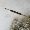 Stainless Steel Latte Art Carving Needle with Ebony Handle