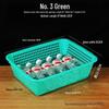 Large White Plastic Rectangular Kitchen Basket for Draining, Washing, and Storage