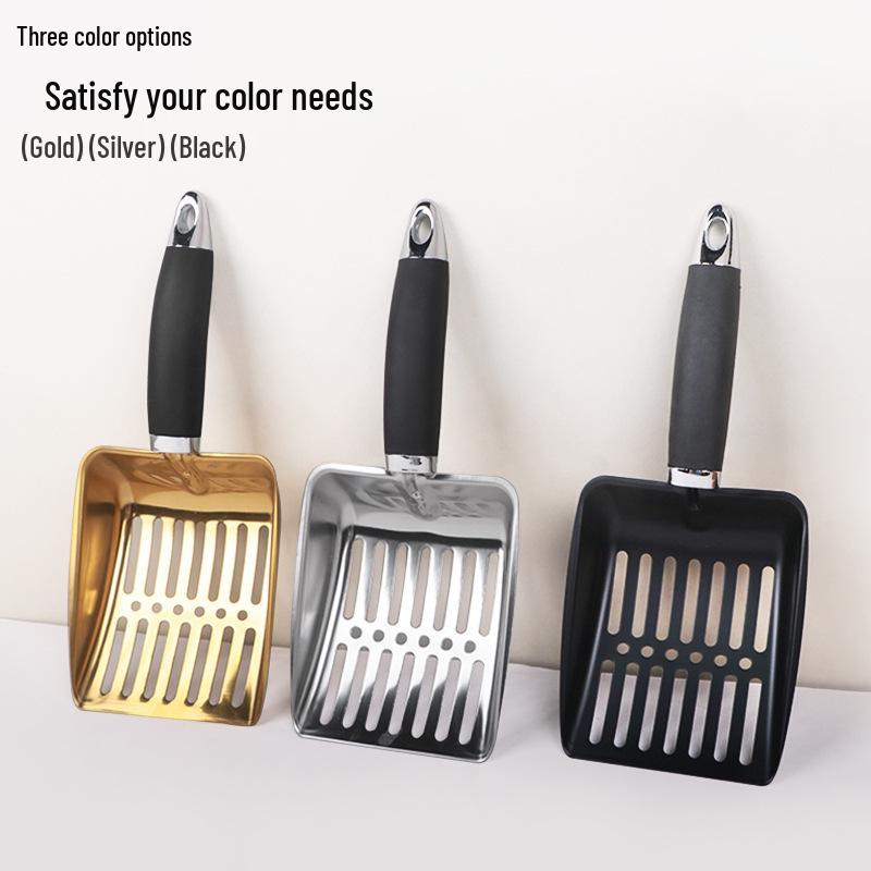 Stainless Steel Cat Litter Shovel with Deodorizing Cleaning Function