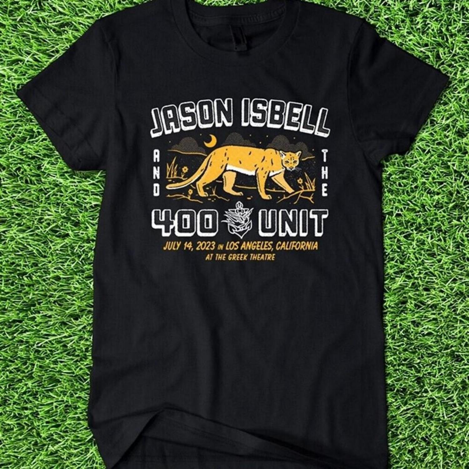 Новая футболка унисекс Jason Isbell And The 400 Unit Подарок для фанатов S-5XL Футболка CR77 Унисекс S чёрный
