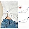 2 stk. Strass Magnetiske Taljebælteclips Med Justerbar Kæde Til At Stramme Oversized Toppe