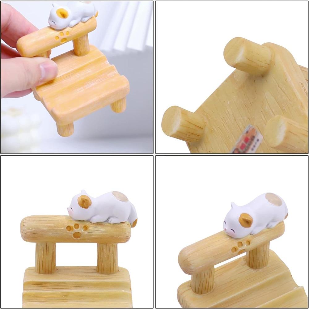 Cute Cat Cellphone Holder Stand Mini Chair Shape Kitty Dog Pet Phone Stand Desk Ornament Smartphone Stand Home Office Decor