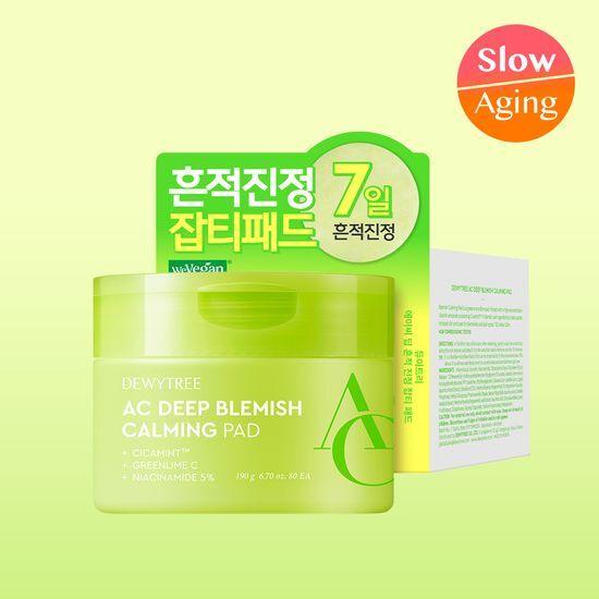 DEWYTREE AC Deep Trace Soothing Blemish Pads 80 Sheets