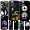 Halloween Moon Witch Horror Phone Case For iPhone 17 Air 16 15 14 13 12 11 Pro Max Plus Max Cover Shell Coque