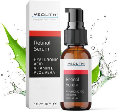 YEOUTH Retinol Serum 30ml Retinol Serum for Face with Vitamin E and Hyaluronic Retinol Face Popular Serum Unisex Retinol Serum Skin Care Cosmetics