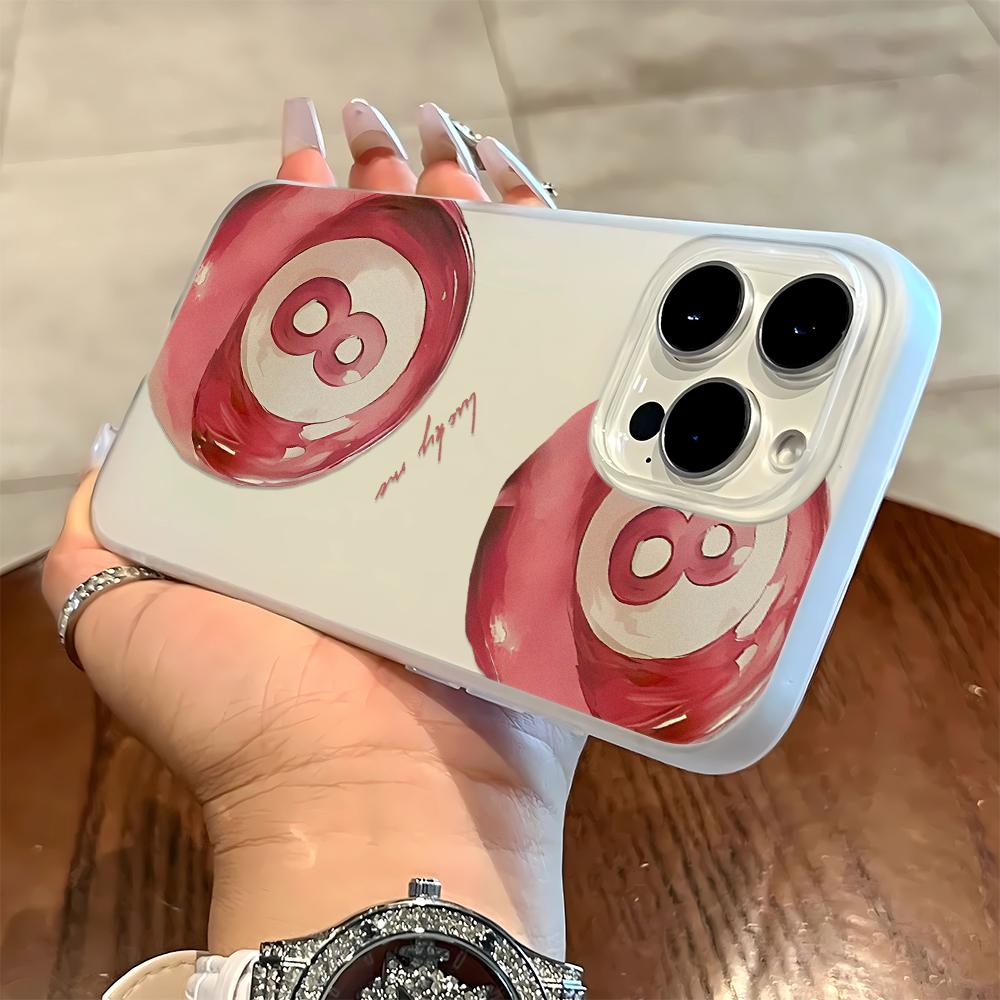 

Red Number 8 Pattern Phone Case For IPhone 17 Case For IPhone 13 16 15 14 12 17 Pro Max XR 7 8 SE Aesthetic Floral Cover Funda iphone 11 Pro