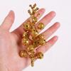 Christmas Decor Festive 12 Piece Gold Red Silver Glitter Foam Fruit Garland For Cheer Holiday
