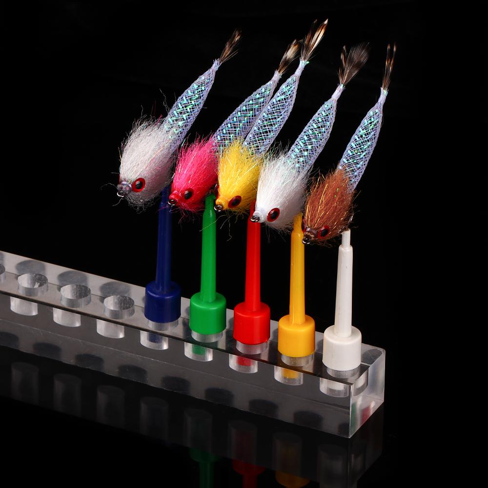 5 Stück/Box Schnell sinkend Mylor Flash Tube Streamer Fliege Leicht Großvolumig 5 Farben verfügbar Forelle Barsch Hecht Angelköder