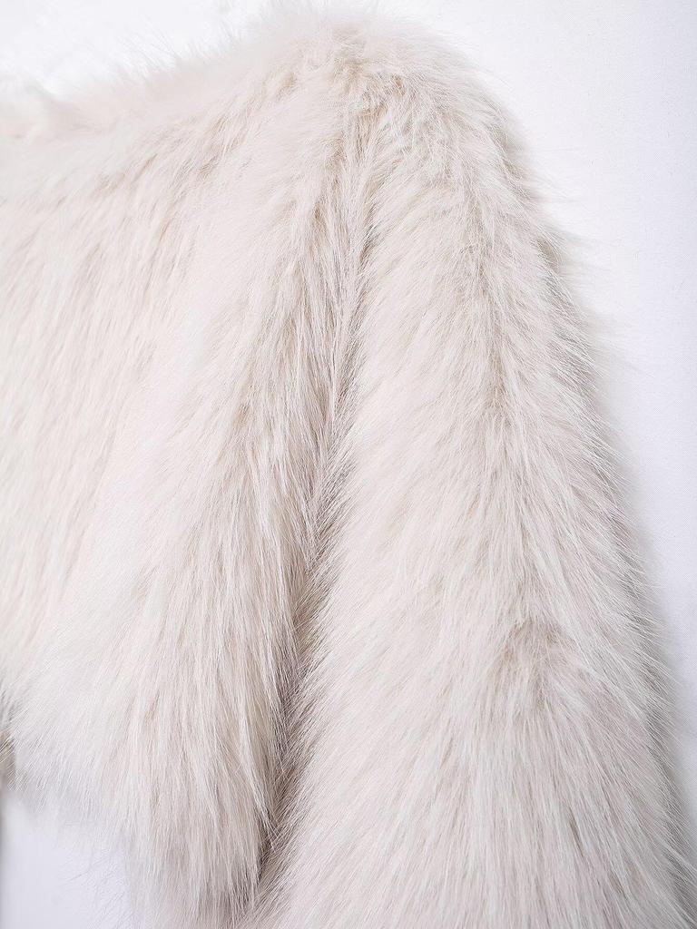 Women's High-End Faux Fur Pullover Coat - Autumn/Winter Versatile Short Style
