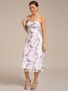 Ever-Pretty Women's Floral Sleeveless Adjustable Multiway High Stretch Midi Wedding Guest Dress