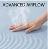 1.5/1.8m 3-Piece Fitted Ice Silk Cooling Mat Set with 2 Pillowcases, Antibacterial Machine Washable Soft Bedding for Summer Home and Dorm