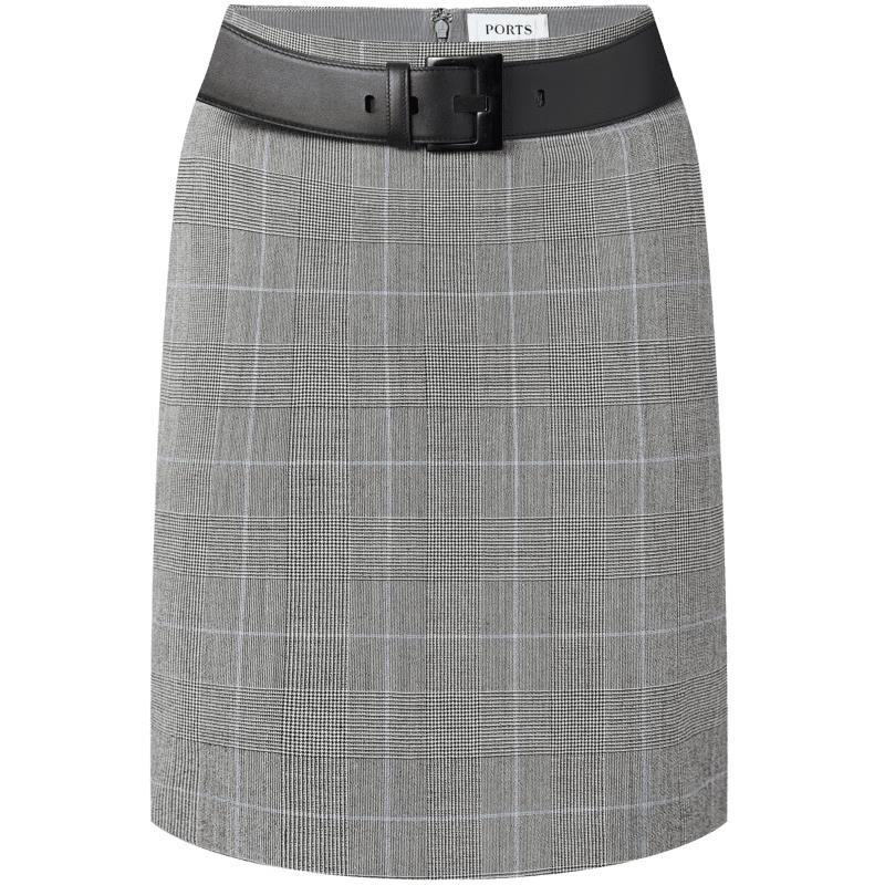 

PORTS Women s Classic Plaid Wool Skirt 6