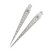Stainless Steel Wedge Feeler Ruler 0-15mm Welding Taper Ruler Hole Inspection Tool Gap Gauge