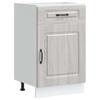 Kalmar Kitchen Base Cabinet Gray Sonoma Wood Based Material