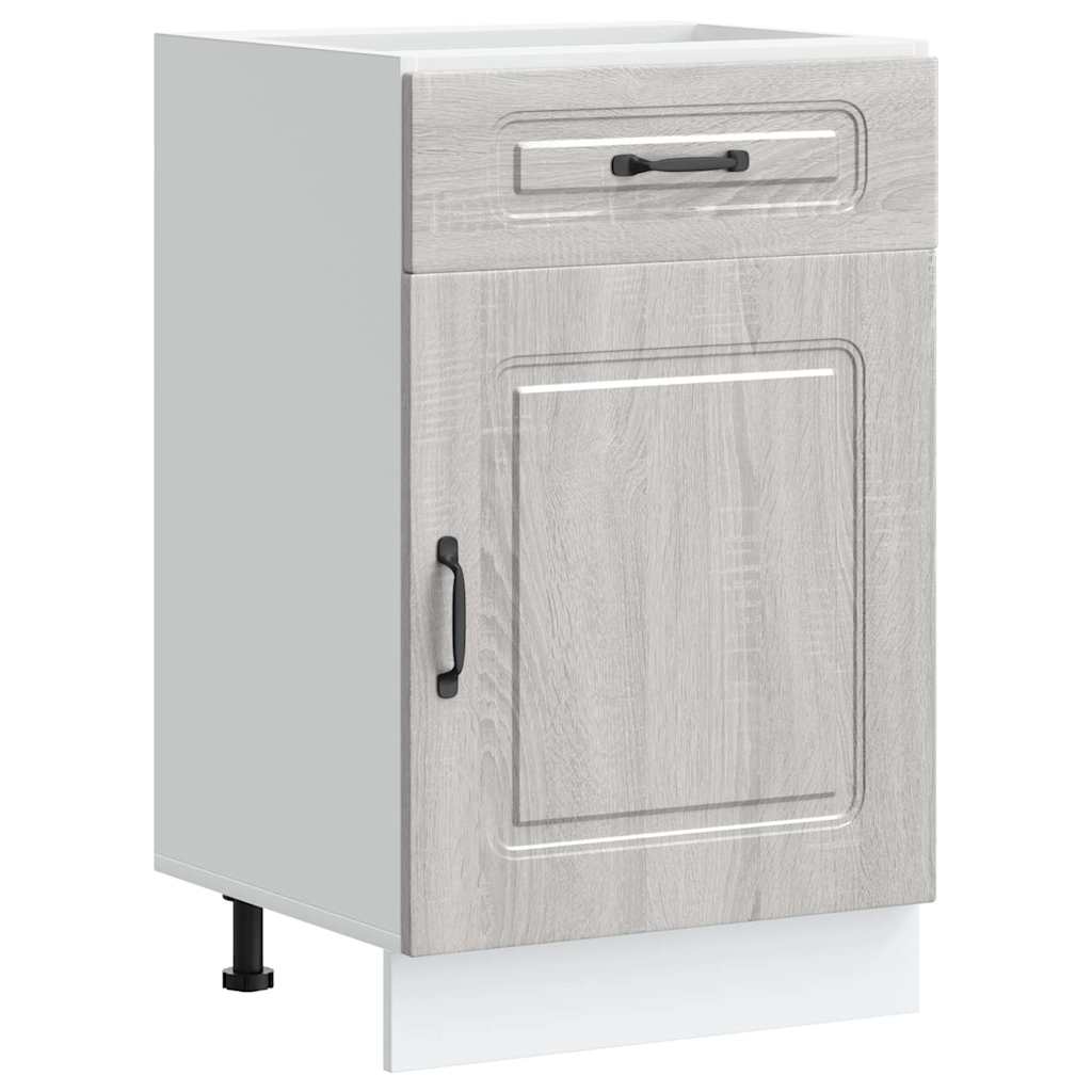Kalmar Kitchen Base Cabinet Gray Sonoma Wood Based Material