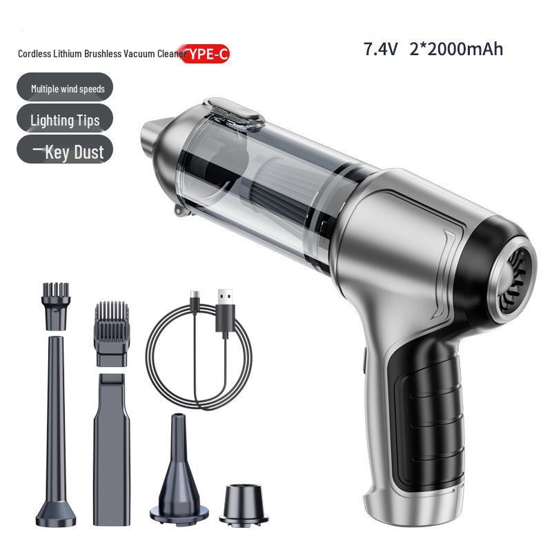 Rechargeable Wireless Handheld Car Vacuum Cleaner with Brushless Motor and High Power Dust Blower