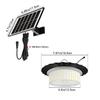 244-LED Solar Motion Sensor Pendant Light, 5 Modes, IP65 Waterproof for Yard, Shed, Barn, or Camping