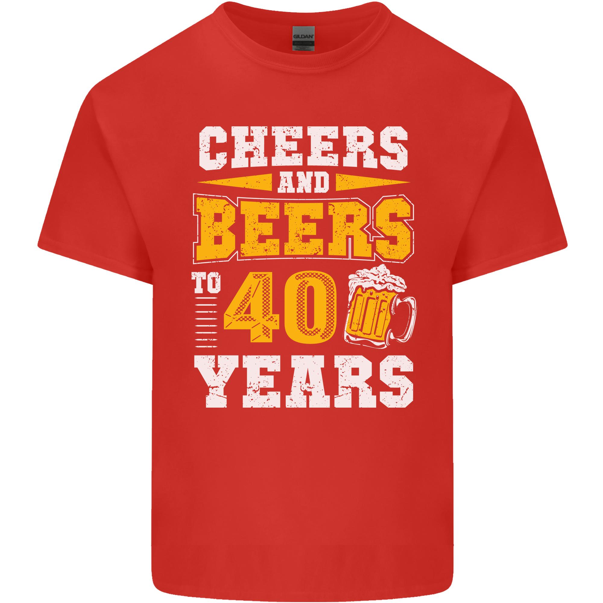 40th Birthday 40 Year Old Funny Alcohol Unisexs Light Cotton TShirt S