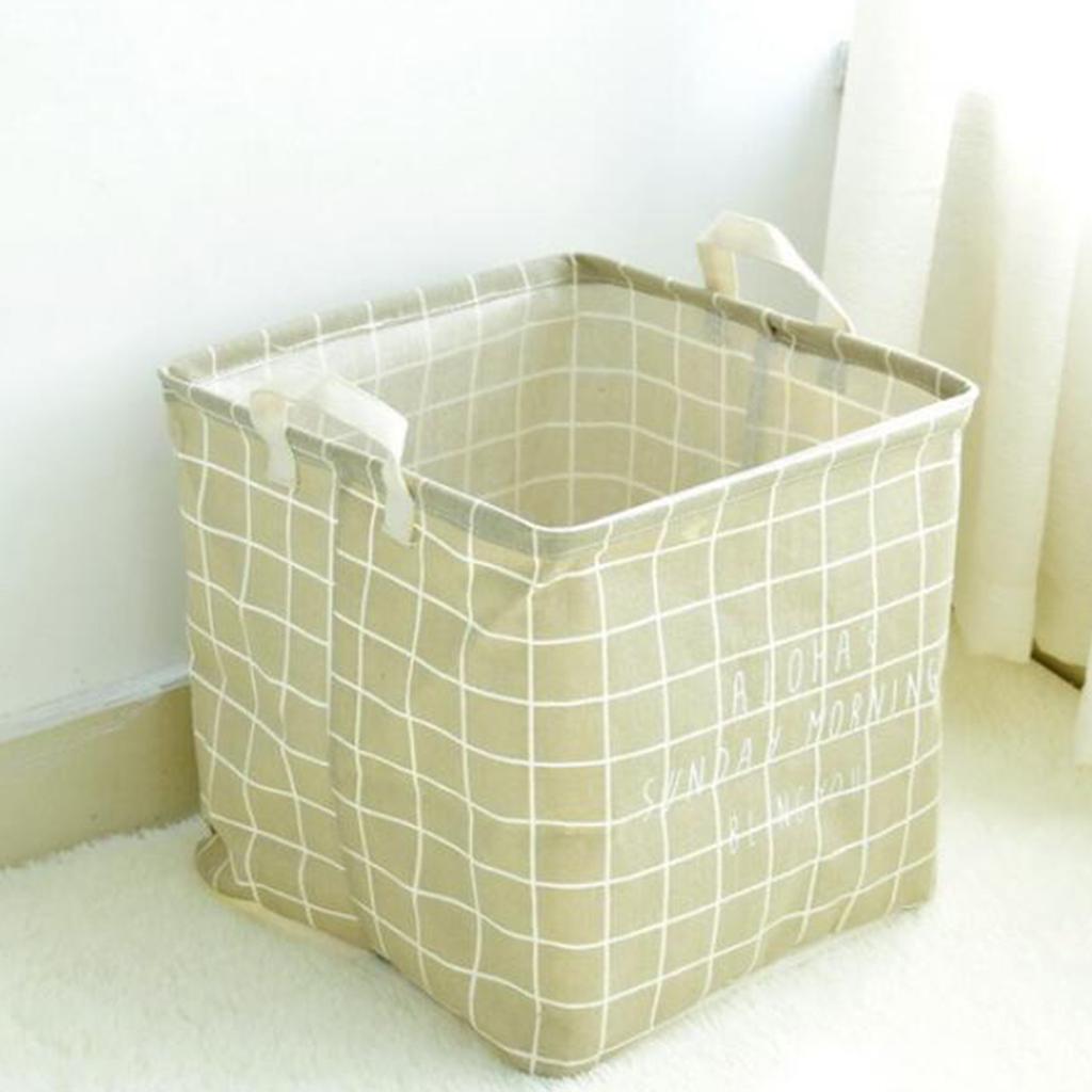 3 Kitchen Storage Basket With Handles, Laundry Hamper Toys Bucket