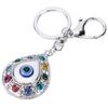 Evil Eye Keychain Durable Portable Colorful Keychain for Handbag Hooks Home Decoration Gifts