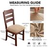 Stain Resistant Dining Chair Covers Waterproof Oil-proof Seat Protector Pet Claw Resistant Scratch Resistant