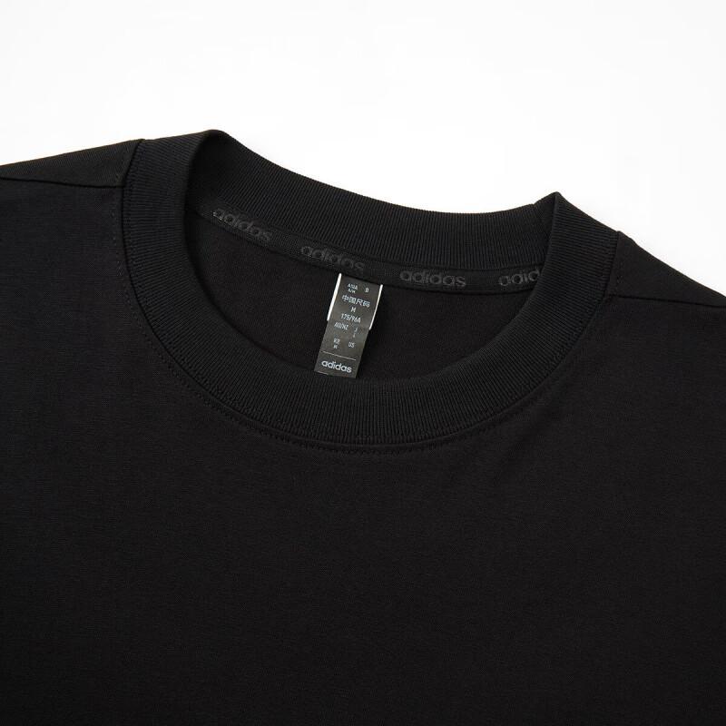 Adidas SS25 Fashion Comfortable Soft Versatile Long Sleeve T-Shirt Unisex Tops Black JL5908