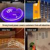 Custom Dynamic Rotating Logo Projector Light with Laser Lens for Commercial Use.