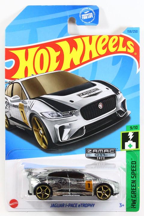 

Hot Wheels Walmart Exclusive Zamak 2023 Jaguar #011 I-Pace e-Trophy [Item]