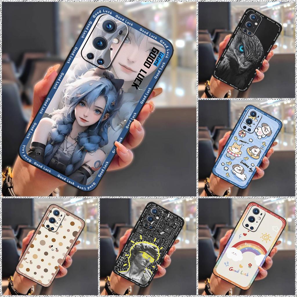 Soft Case Silicone Phone Case For One Plus 9Pro/1+9 Pro Cartoon Cute TPU Waterproof Fashion Design Shockproof Full Wrap