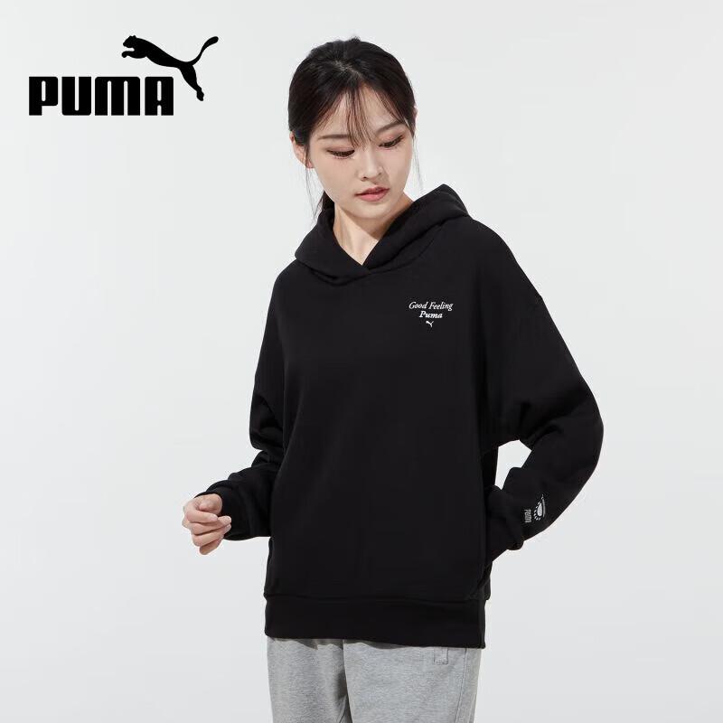 PUMA Women s Fleece Lined Pullover Hoodie L