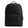 Zaino in pelle semplice a tinta unita con chiusura a zip, taglia grande, unisex, stile coppia, nero