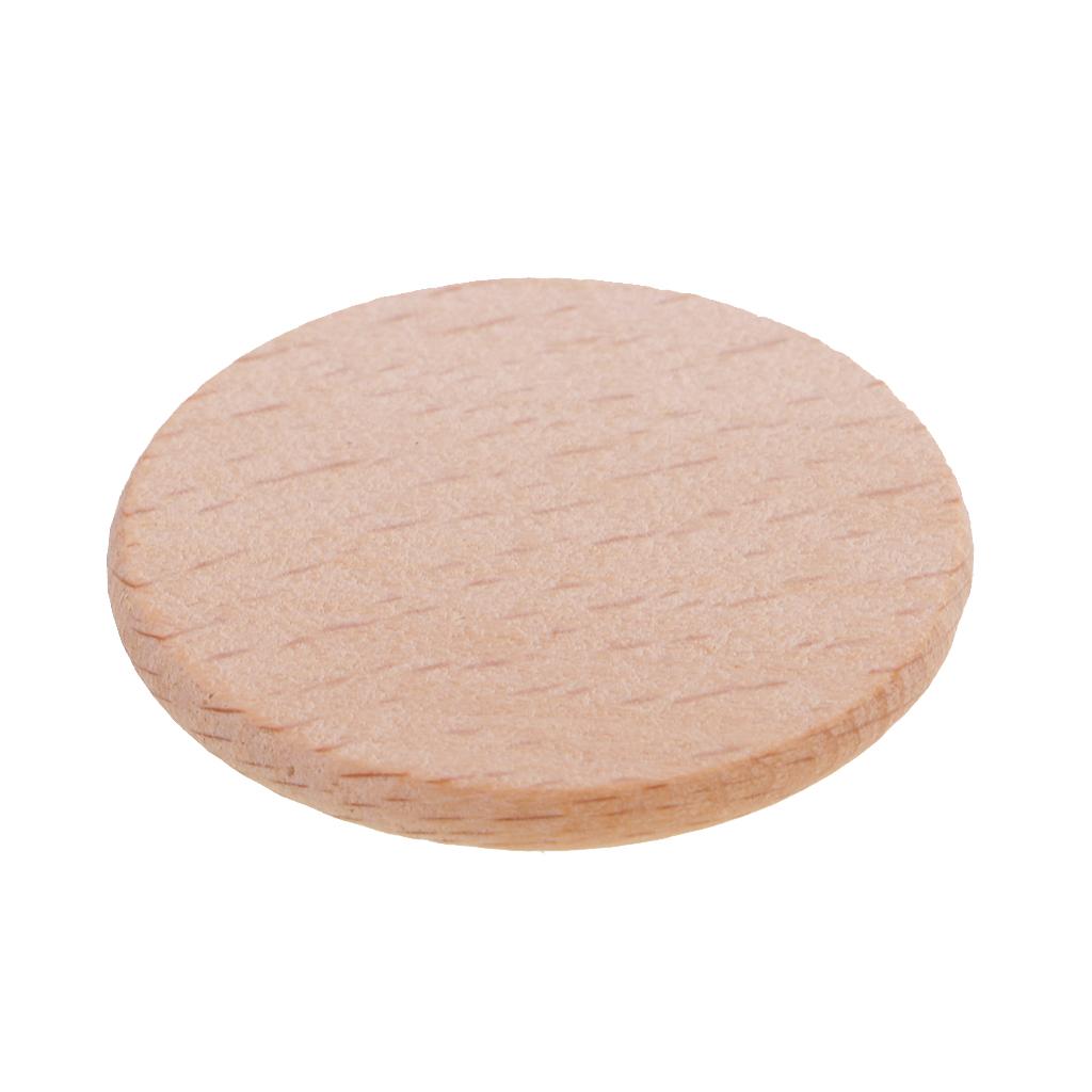 Pack of 20 Pieces Unfinished Wooden Slices,Wood Unpainted Wooden Pieces for