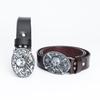 Men's Trendy Casual Cowhide Leather Belt with Alloy Smooth Buckle