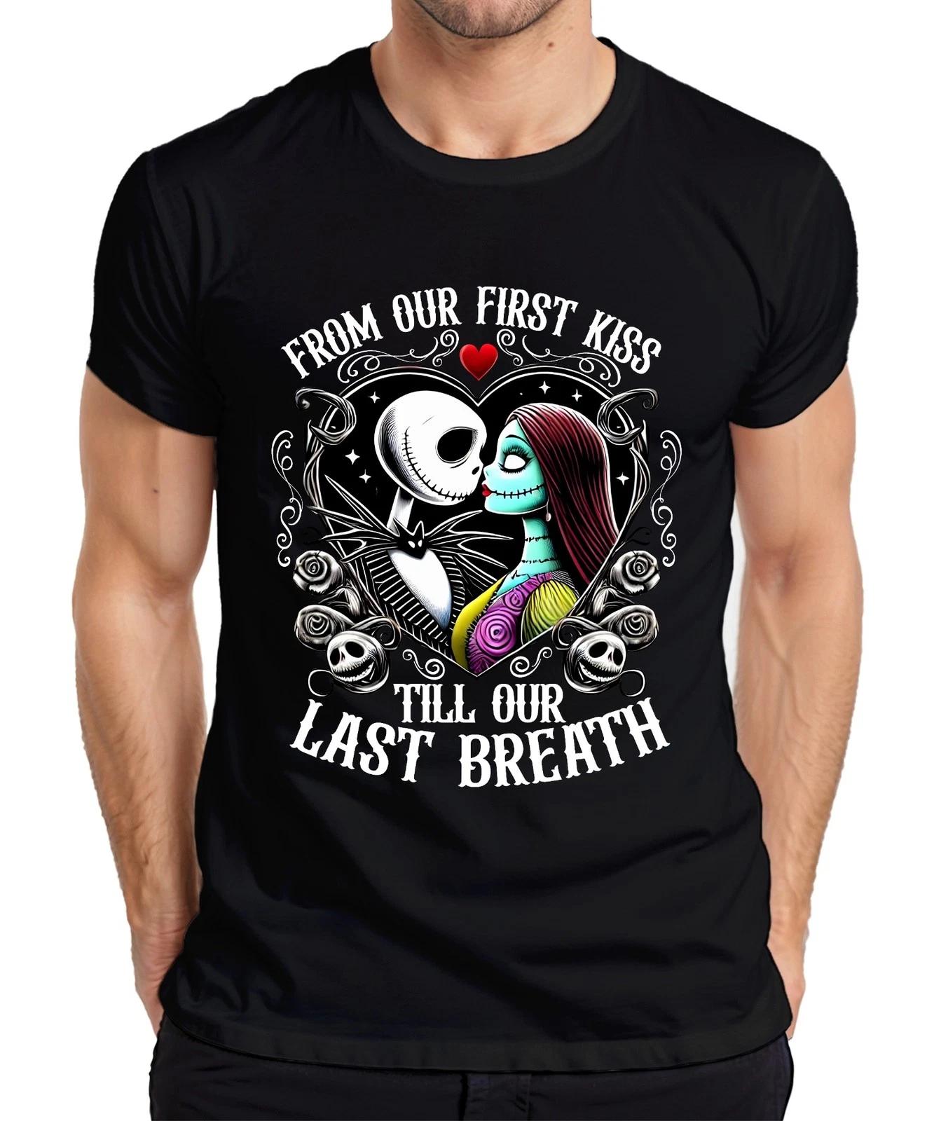Jack Sally From Our First Kiss Till Our Last Breath Halloween Herren T-Shirt XL