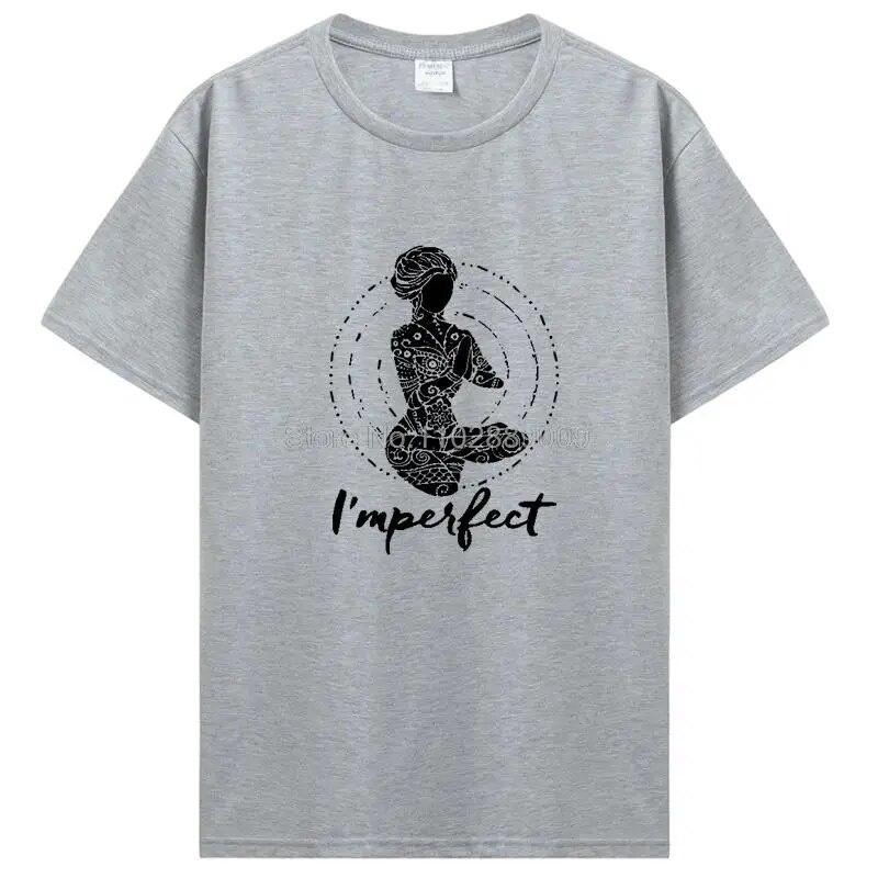 T-Shirt mit Aufdruck „I'm Perfect Yoga Girl“ aus Baumwolle, Unisex, Sommer, Damen, T-Shirt, Hip-Hop, T-Shirt, Tops, Harajuku, Streetwear, lustige T-Shirts