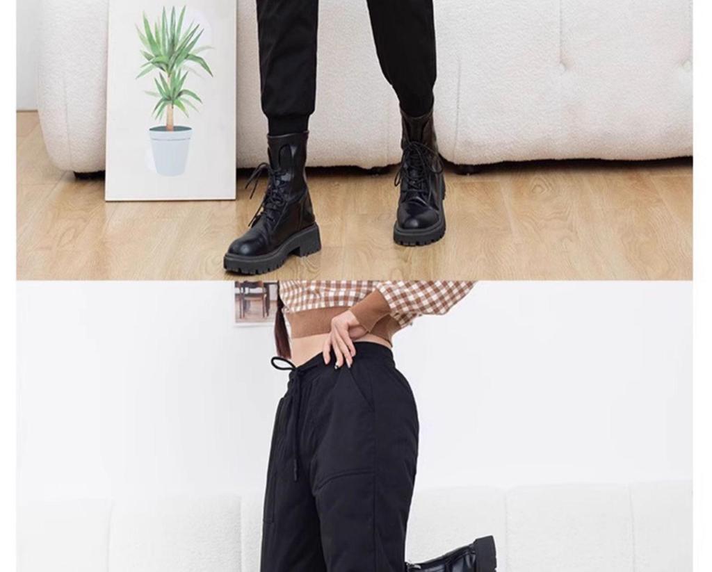 Damen High-End Gänsedaunen Winterhose - Kältefest, Bündchen für Skifahren, -40°C.