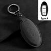 Suede Car Key Case Cover Fit For Q50 Q60 Q70 Qx50 Qx60 Qx70 G25 Fx Jx35 Fx25 Fx35 Ex37 Non-Oem Key Fob Protector