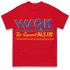 Wsqk The Squawk 945 Fm Retro Radio Graphic Tshirt Unisex Unisex 80s Vintage Style Casual Short Sleeve Cotton Tops