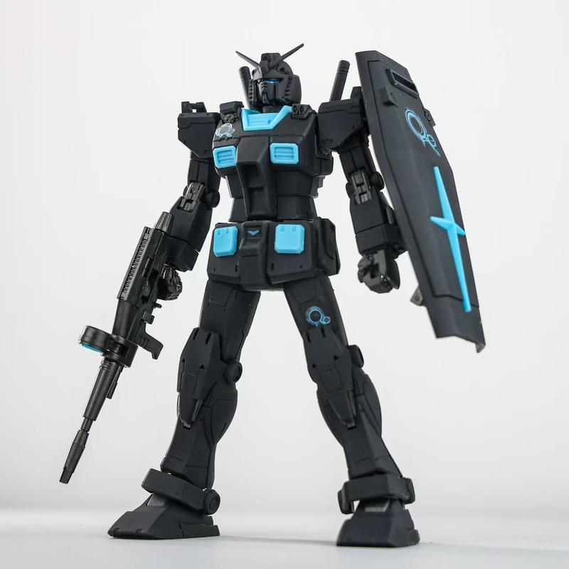 Base Limited HG 1/144 Rx-78- 2 Recirculation Material Neon Blue Snap Fit Model Kit Action Figures Desktop Ornament Fashion Toys