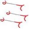 3Pcs Outdoor Tent Camping Multifunction Steam Light Hook Sshaped Hanger Twoway Hook Red
