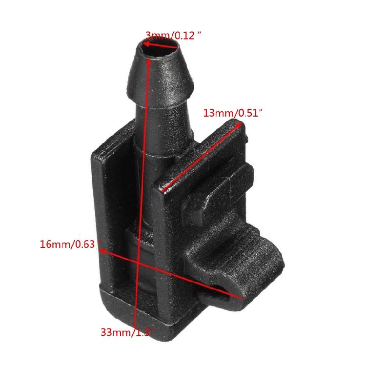 2Pcs Vehicle Windshield Cleaning Washer Nozzle for Megane 2 Scenic2 8200082347