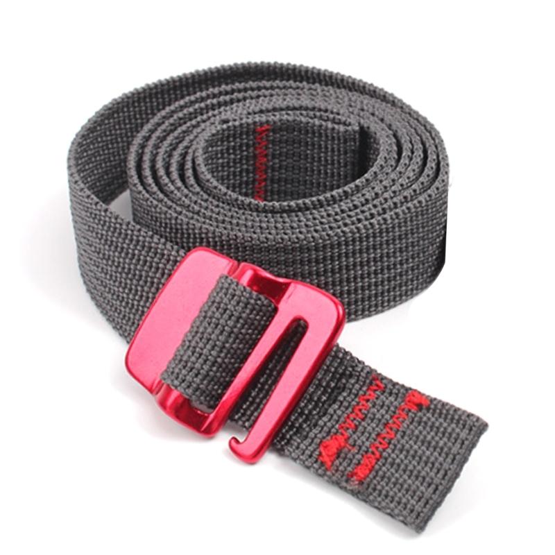 

Hiking Climbing Tension Belt Buckle Tie Down Cargo Strap Outdoor Travel Backpack Nylon Tape Rope With Quick Release Hook 1
