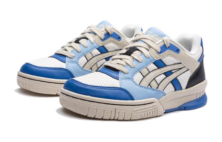 Asics Gel Spotlyte Synthetic Leather Low Top Children's Basketball Shoes Blue White Teenagers 1204A127-103