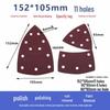 11-Hole Palm-Sized Flocking Sandpaper (152x105mm) - Cross Triangle Red Sand Diamond Sheet