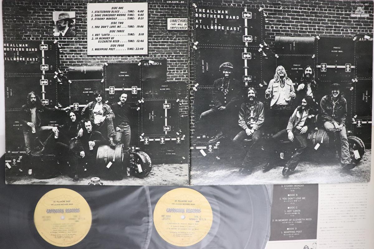 

LP Record ALLMAN BROTHERS BAND At Fillmore East VIP507980 CAPRICORN 1979 Japan Rock Used