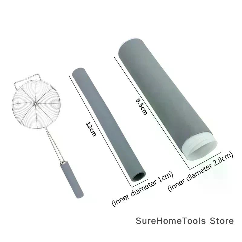 Nuovo Coprimanico Anti-scottatura per Pentola Supporto in Morbido Silicone Alta Resistenza al Calore Coprimanico in Silicone per Pentola per Padella